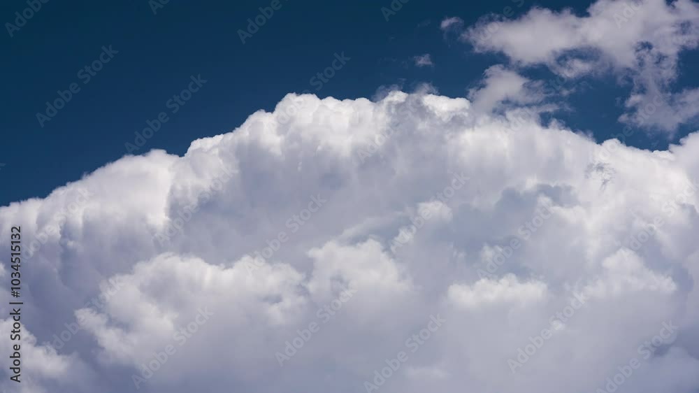 Bright white clouds developing overhead time lapse Bright white clouds developing overhead time lapse