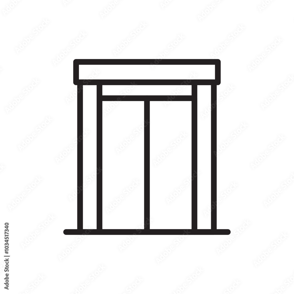 Elevator icon Simple thin outline Elevator icon Simple thin outline
