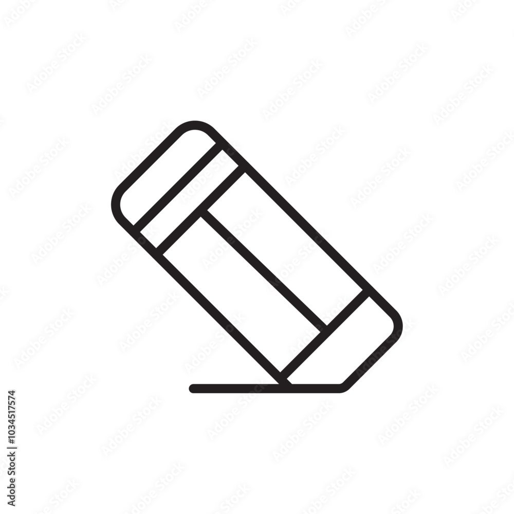 Eraser icon Simple thin outline Eraser icon Simple thin outline