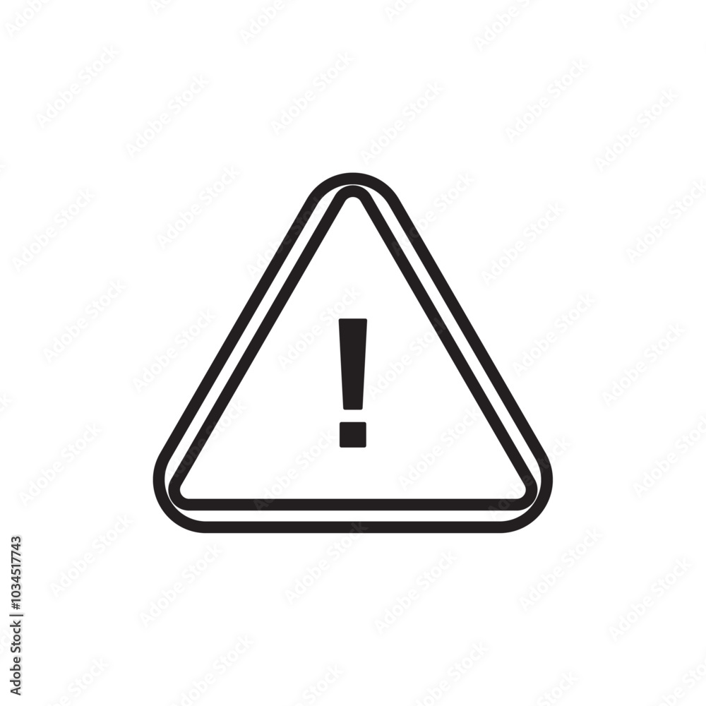 Exclamation icon Simple thin outline Exclamation icon Simple thin outline