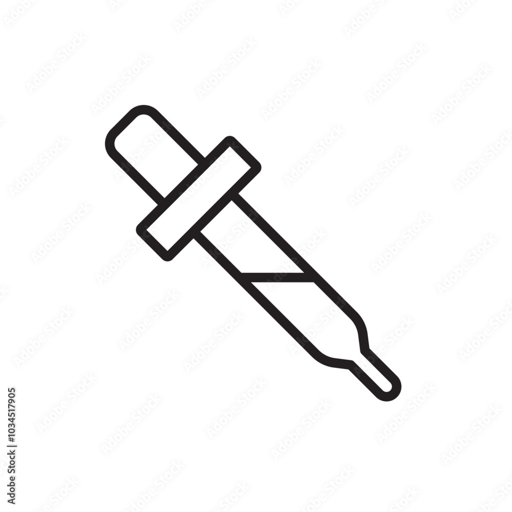 Eye dropper icon Simple thin outline Eye dropper icon Simple thin outline