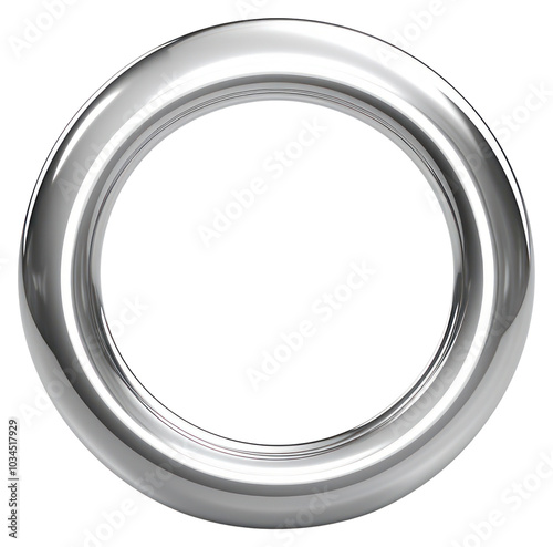 PNG Ring icon Chrome material silver ring platinum.