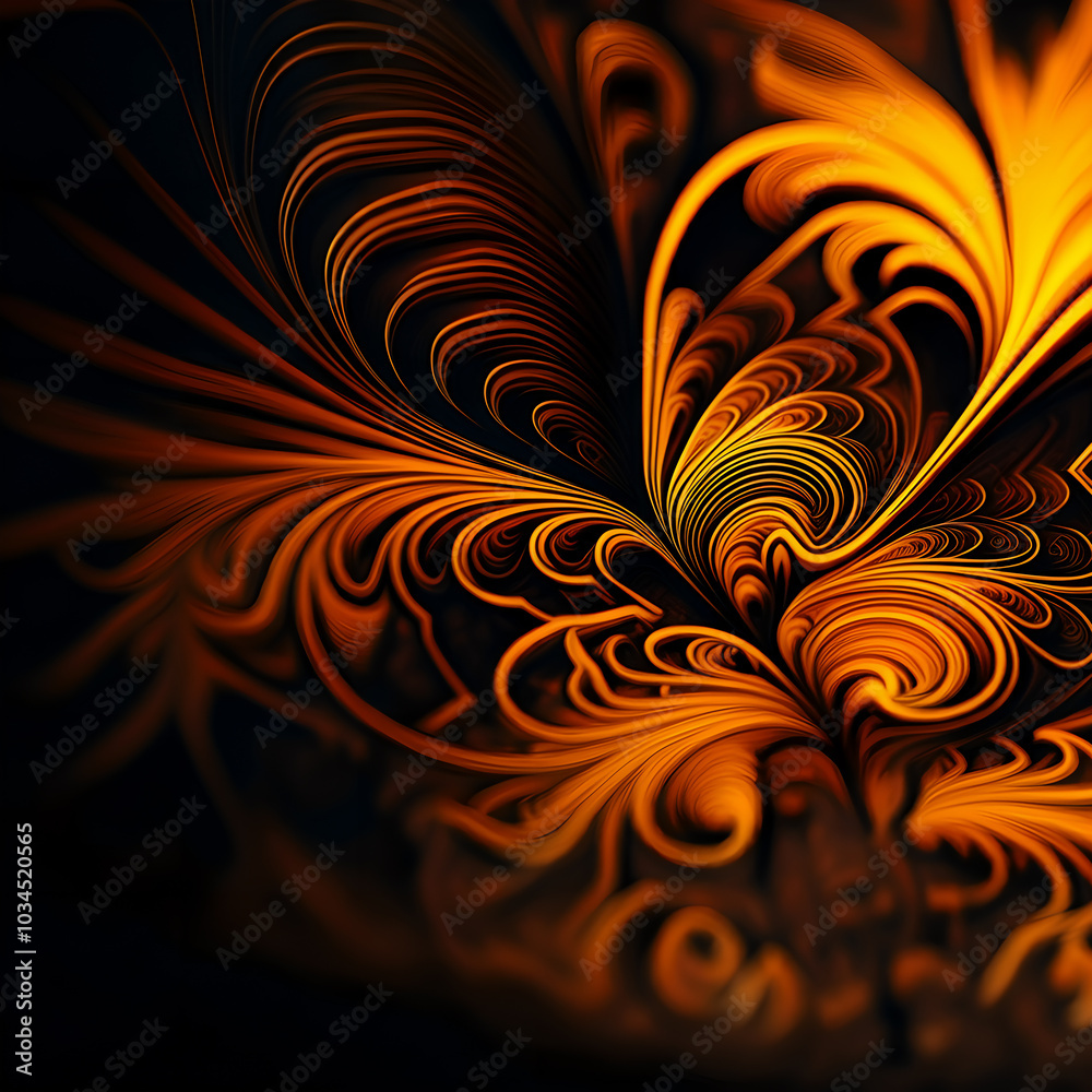 Abstrct orange leaves close up in black background abstract autumn leaf Abstrct orange leaves close up in black background abstract autumn leaf