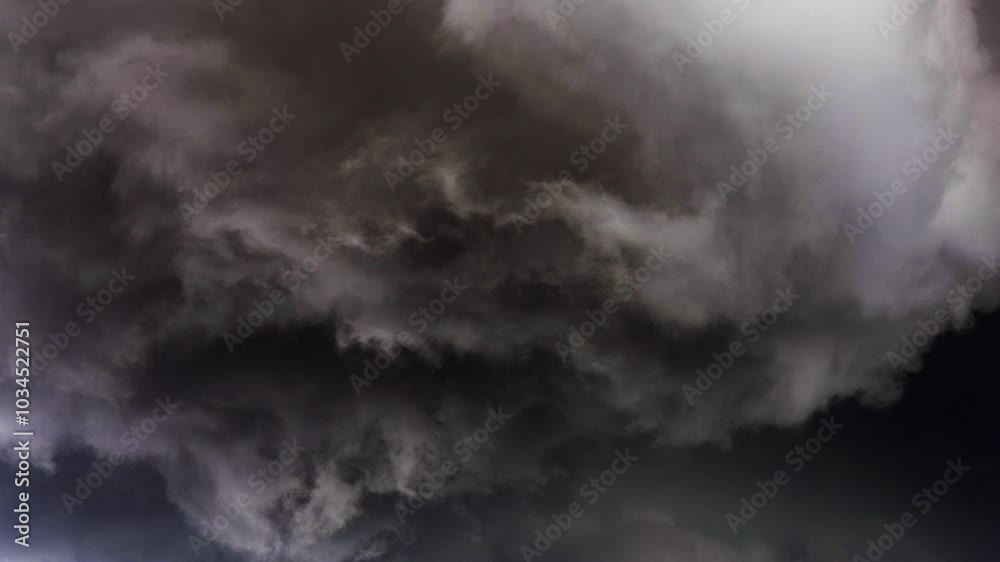 Storm clouds swirling overhead signalling dangerous weather