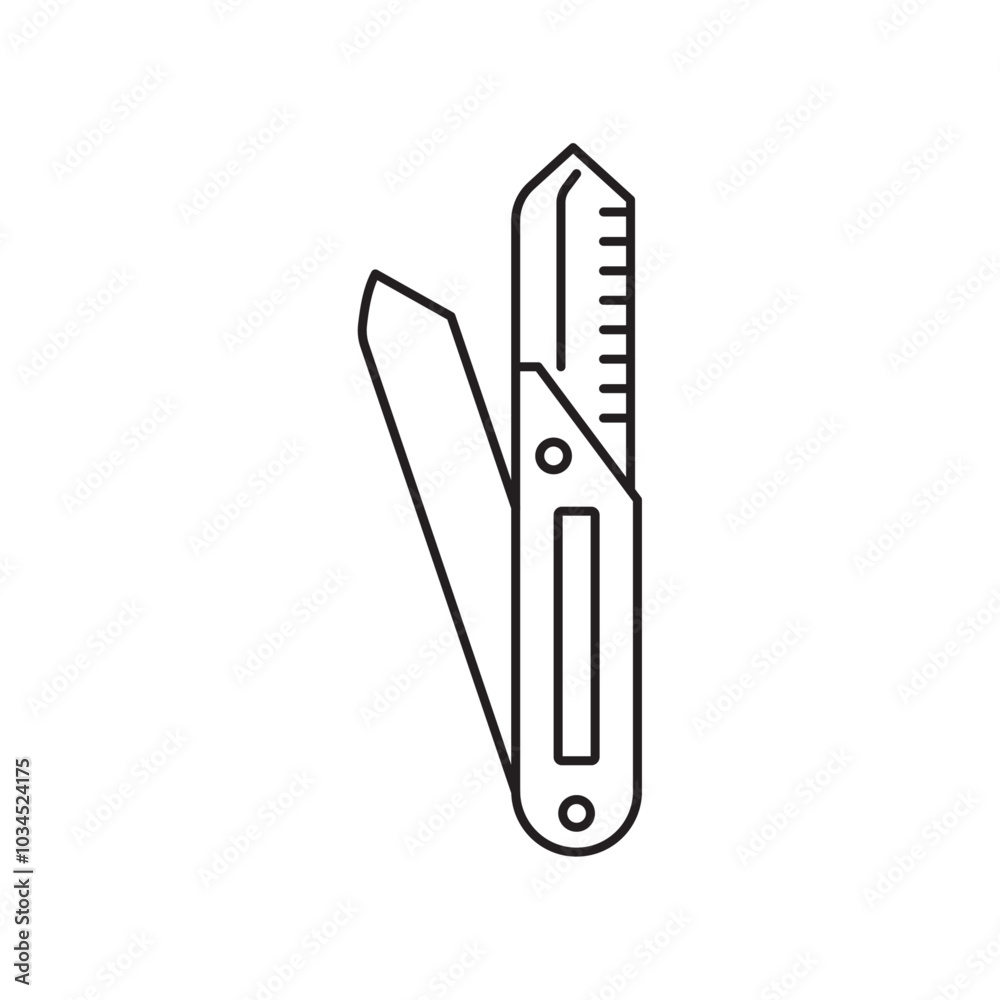 Swiss Knife icon Simple thin outline Swiss Knife icon Simple thin outline