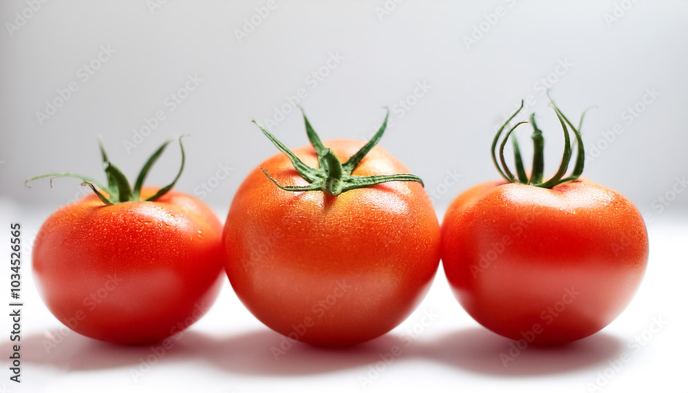 Tomatos pattern on side position provides copy space for text. background concept isolated white Tomatos pattern on side position provides copy space for text. background concept isolated white