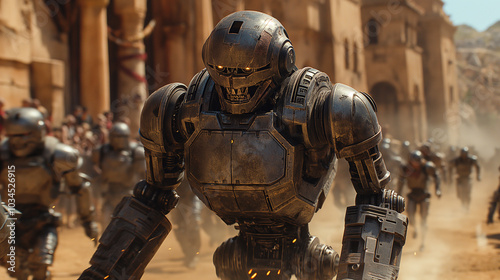 Robots vs Gladiators vs humans ancient times ancient Rome