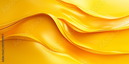 Abstract wavy yellow background with flowing lines and soft textures, creating a bright and dynamic visual, perfect for modern design concepts