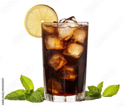 PNG Cocktail with Cola cocktail mojito drink.