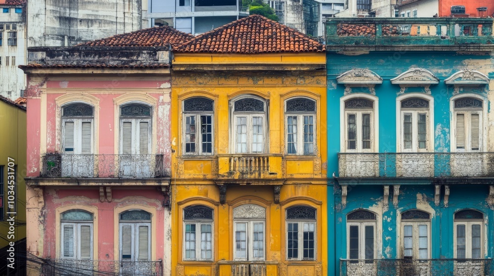 Fototapeta premium Old SÃ£o Paulo bldgs by Minhocao