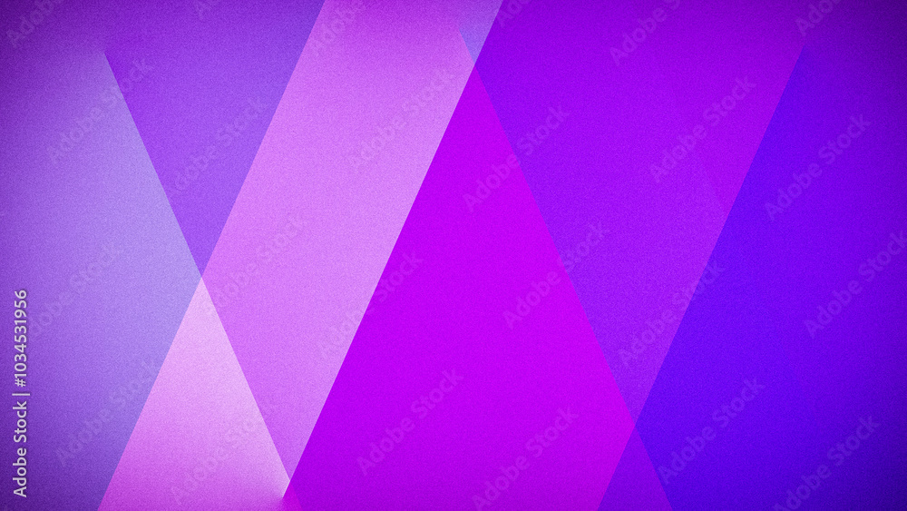 Fototapeta premium A vibrant abstract background featuring bold geometric shapes in varying shades of purple and pink, enhanced by a grainy texture. Ideal for 4K wallpapers, banners, and creative digital designs