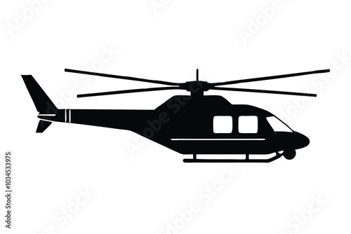 helicopter isolated on white background 