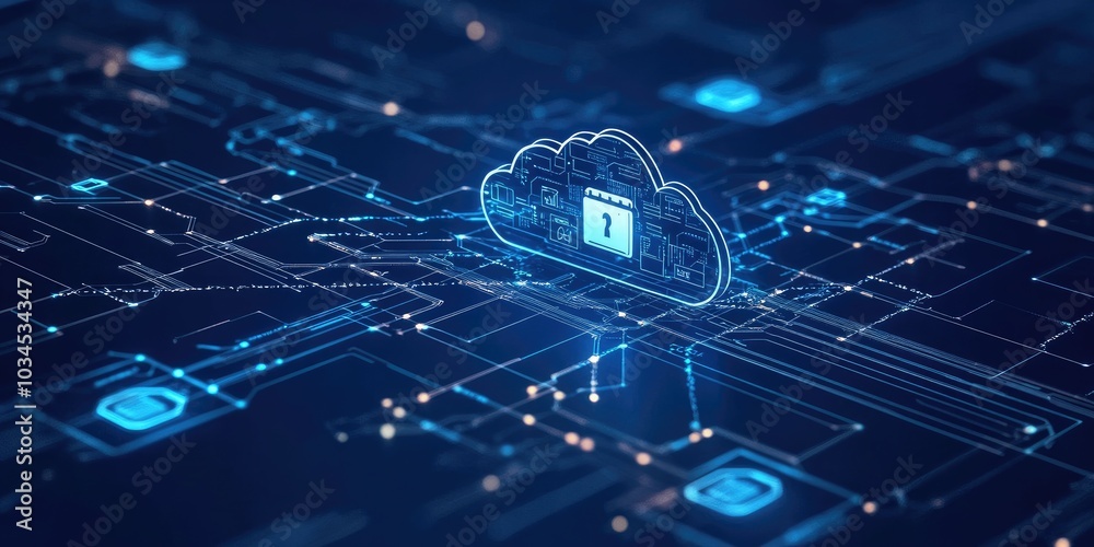 Cloud security framework with cloud icons, security measures, and data flow diagrams Cloud security framework with cloud icons, security measures, and data flow diagrams