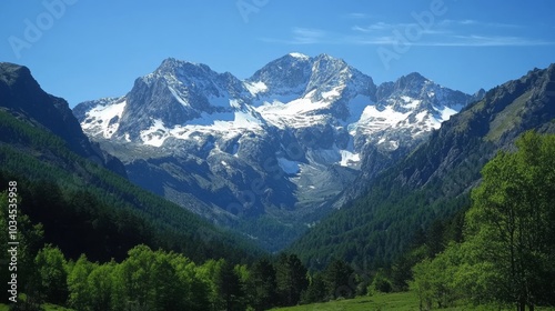 Pyrenean peaks, Tapla viewpoint, Selva Irati