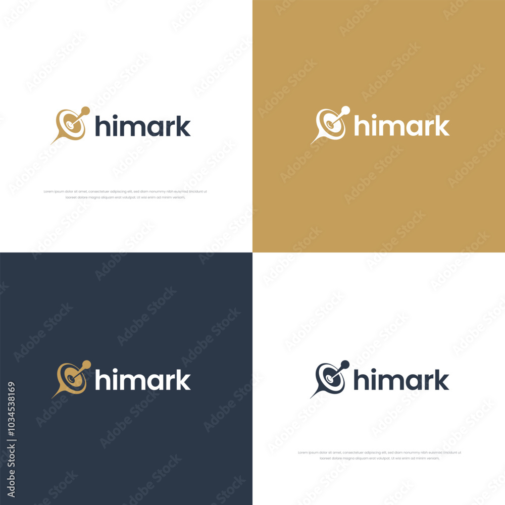 Target hi mark logo template icon
