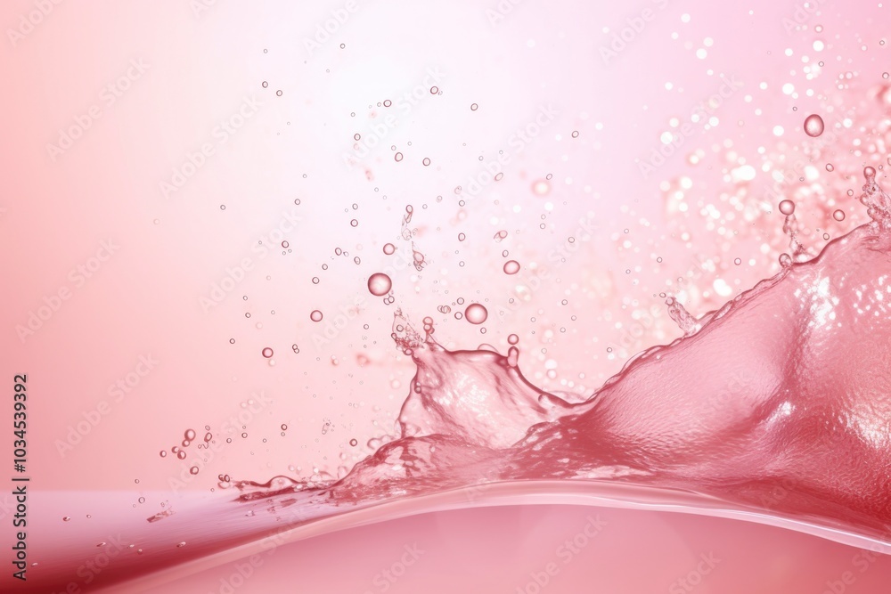 Pink water liquid splash Pink water liquid splash