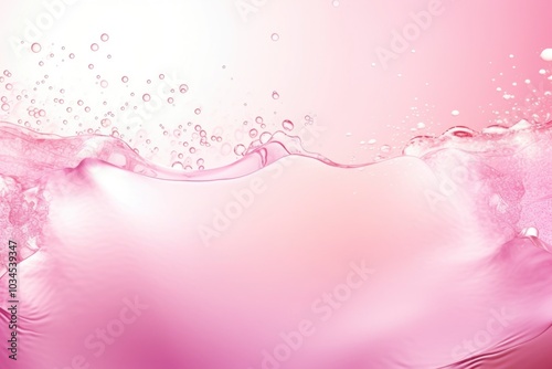 Pink water liquid splash