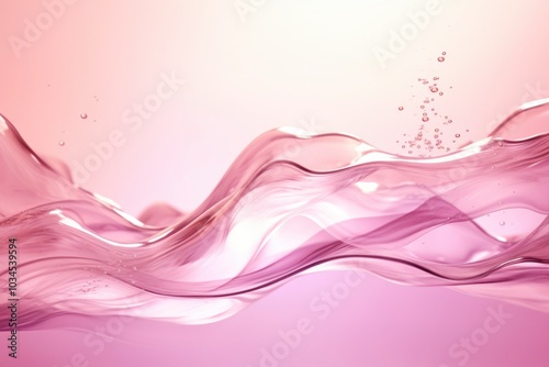 Pink water liquid splash