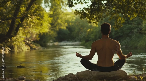 Obraz na płótnie Yoga and meditation in nature. w salonie