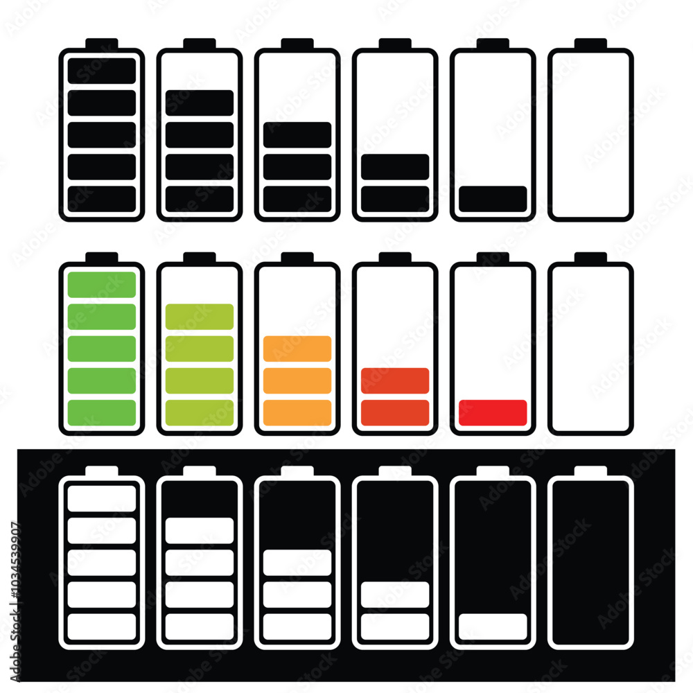 Battery Icon, cell icon, battery icon set. battery vector collection. battery level indicators. battery charger icon. Battery Icon, cell icon, battery icon set. battery vector collection. battery level indicators. battery charger icon.