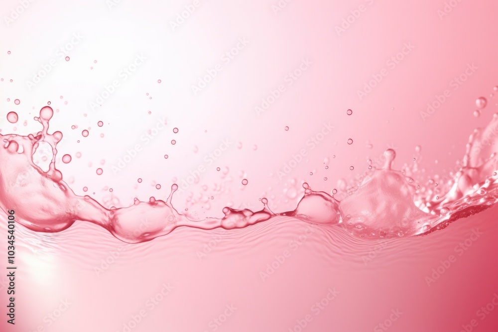 Pink water liquid splash Pink water liquid splash