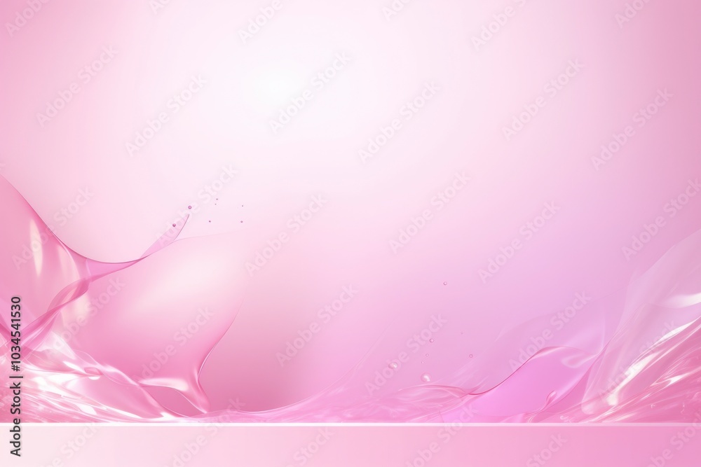 Pink water liquid splash