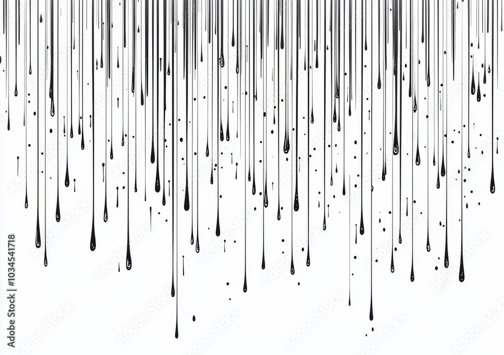  thin vertical black lines on a white background, depicting straight horizontal rain in a comic book style. 