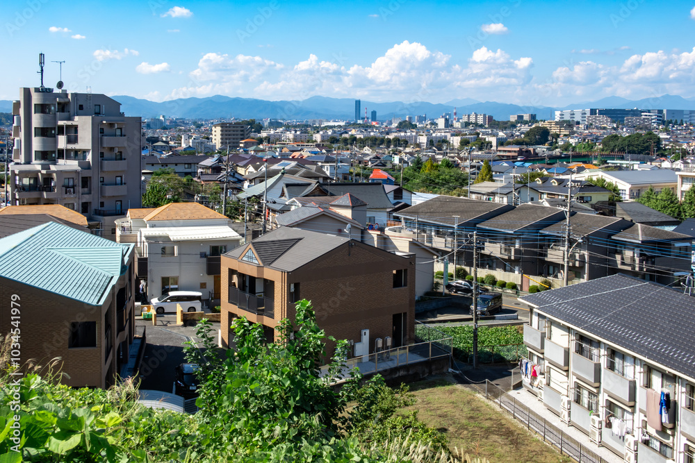 住宅街の風景 住宅街の風景