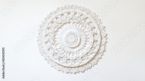 White Mandala on Wall