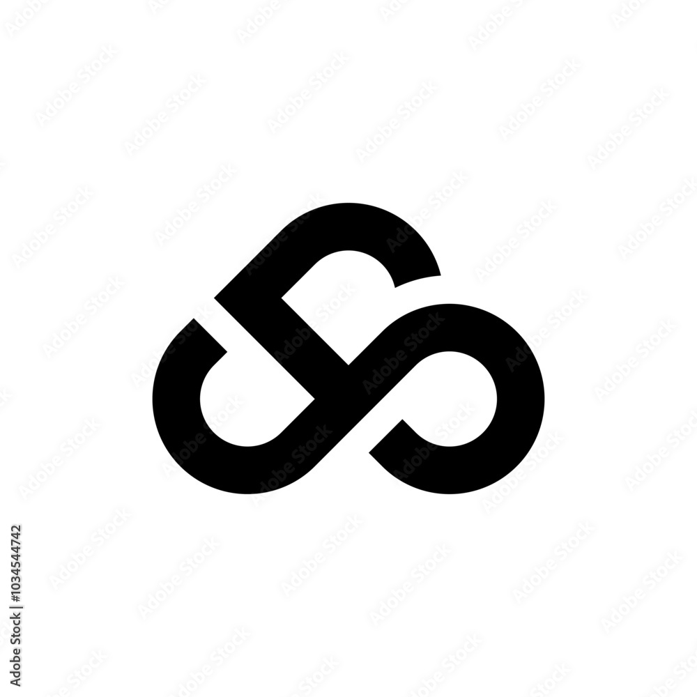 initial letter B infinity unique logo initial letter B infinity unique logo