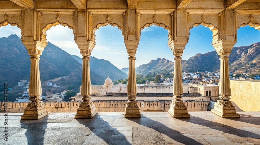 Fototapeta premium Scenic View From Historic Palace Architecture