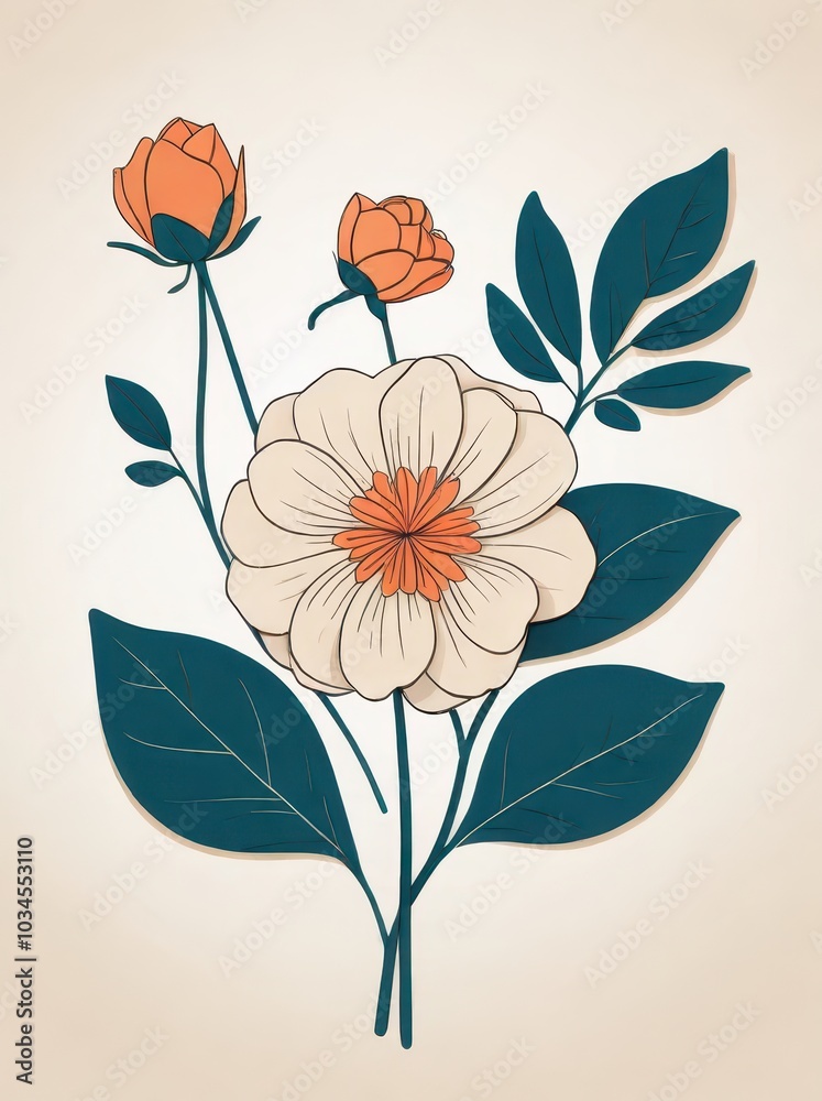 illustration of a flower illustration of a flower