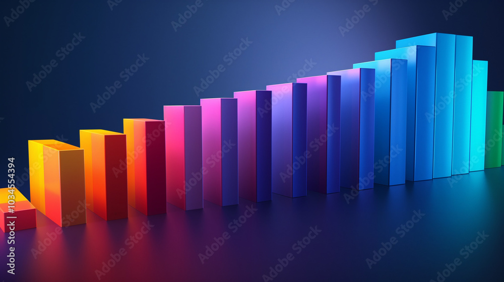 Bar chart with stacked sections in each bar Bar chart with stacked sections in each bar