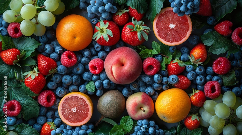 Vibrant Fruit Still Life: A Feast for the Senses Vibrant Fruit Still Life: A Feast for the Senses