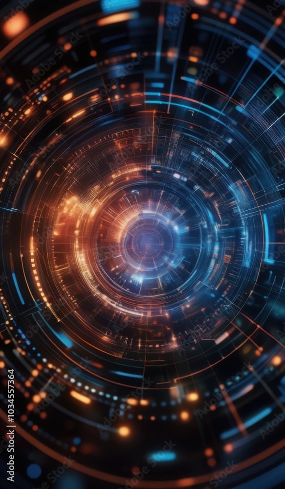 a close up of a circular object with many lights abstract art representing data a close up of a circular object with many lights abstract art representing data