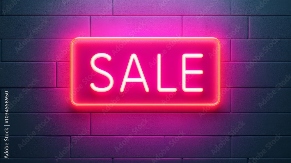 Bright pink neon 