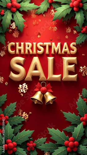 Experience the magic of the holiday season as dazzling decorations invite you to explore fantastic bargains and festive offers during this Christmas sale event.