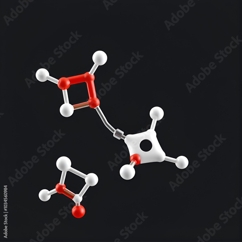 Pentamidine molecule. It is antimicrobial, antifungal drug. Used to treat Pneumocystis pneumonia in patients infected with HIV. Molecular model. photo