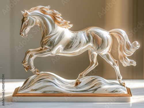 Elegant Custom Horse-Inspired Photo Frame with Exquisite Craftsmanship for Luxury Home Decor photo