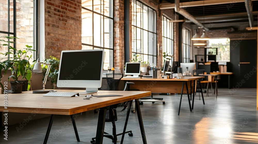 93. A modern workspace with tech gadgets and an unoccupied area for a product 93. A modern workspace with tech gadgets and an unoccupied area for a product