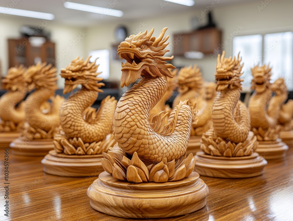 Exquisitely Crafted Wooden Dragon Sculptures for Enchanting Home Decor Exquisitely Crafted Wooden Dragon Sculptures for Enchanting Home Decor