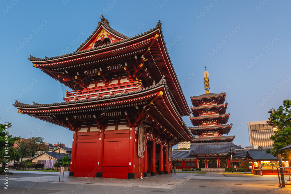 Sensoji, aka Asakusa Kannon, a Buddhist temple located in Asakusa, Tokyo, Japan Sensoji, aka Asakusa Kannon, a Buddhist temple located in Asakusa, Tokyo, Japan