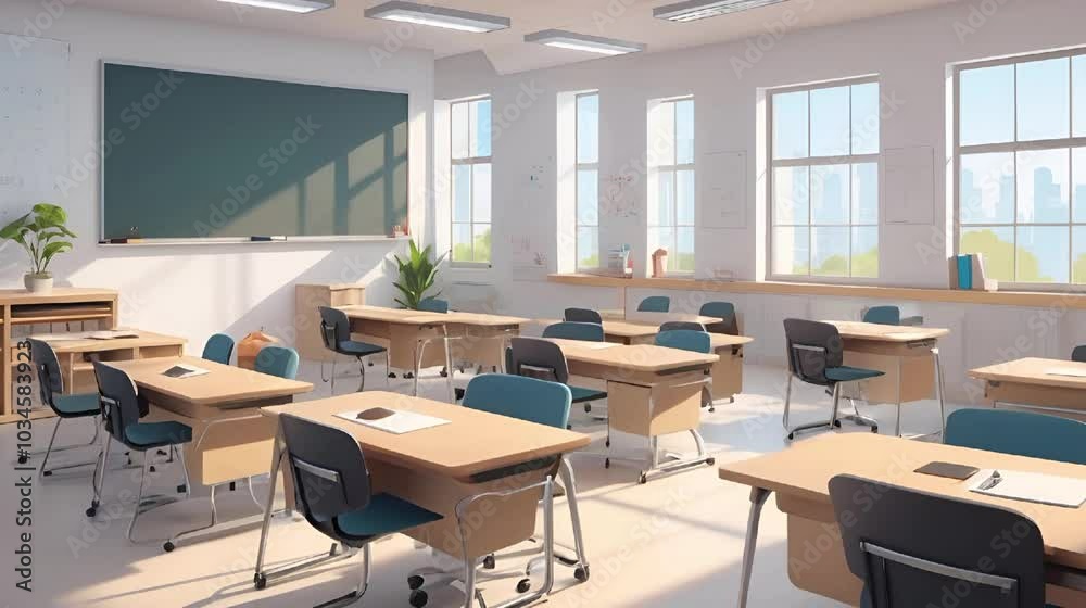 Classroom at school Classroom at school