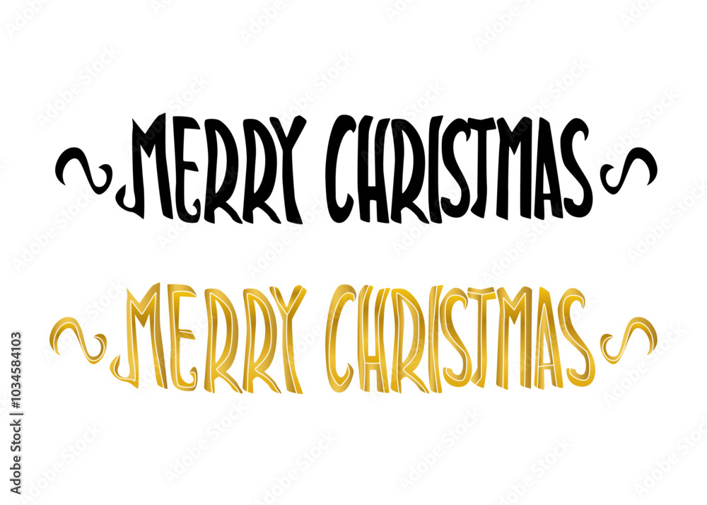 メリークリスマスのレタリング、タイポグラフィ06 メリークリスマスのレタリング、タイポグラフィ06