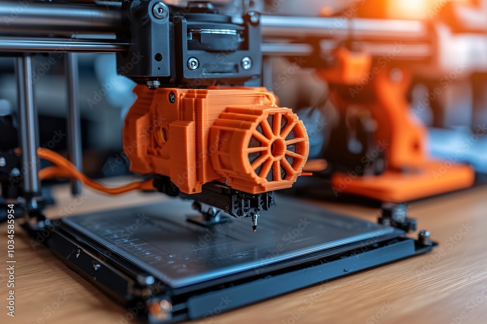 Fototapeta premium Close-up of 3D Printer Head.