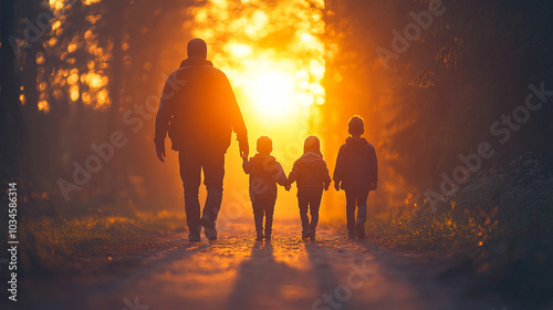 family protection, featuring parents embracing their children in a cozy home setting, symbolizing love, safety, and the bonds that unite families in strength and security