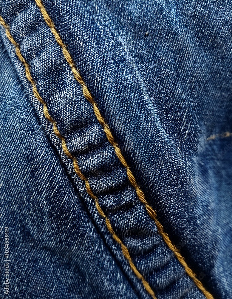 Closeup of denim fabric