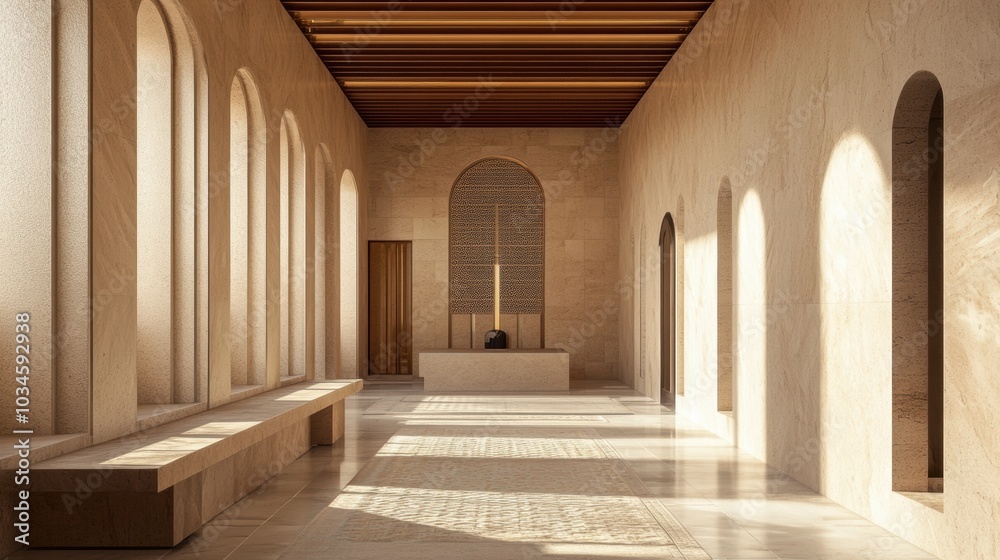 Minimalist Architecture: Stone Archway and Natural Light Minimalist Architecture: Stone Archway and Natural Light