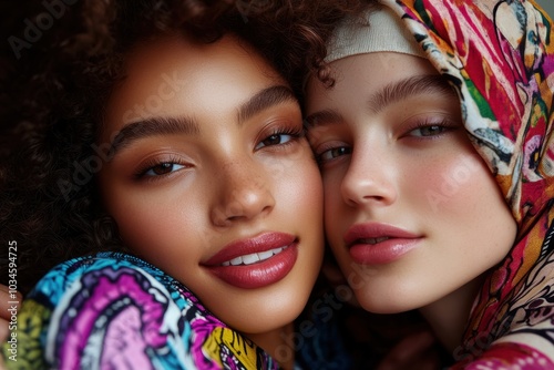 A group of young women from different ethnicities shares bright smiles, symbolizing the strength of friendship and the beauty of diversity.