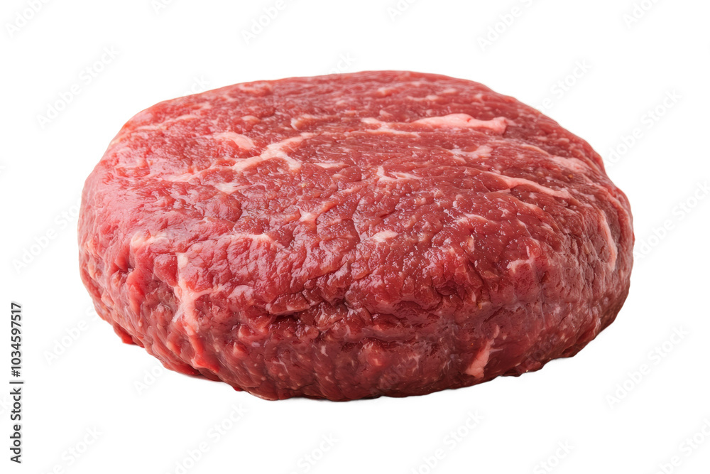 Minced meat for burger and hamburger cutlet on isolated background, PNG blank for installation in the project Minced meat for burger and hamburger cutlet on isolated background, PNG blank for installation in the project